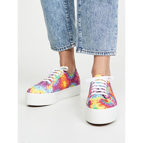 Superga Tie Dye Platform Sneakers - Picture 2 of 6